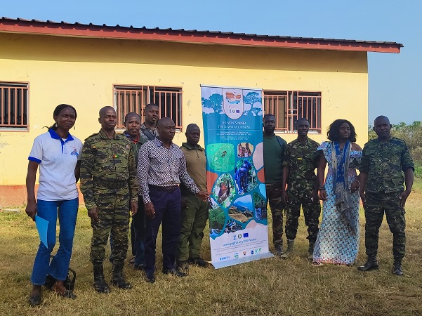 Picture of the Community agents of CEGENS after the training in Gbakoré